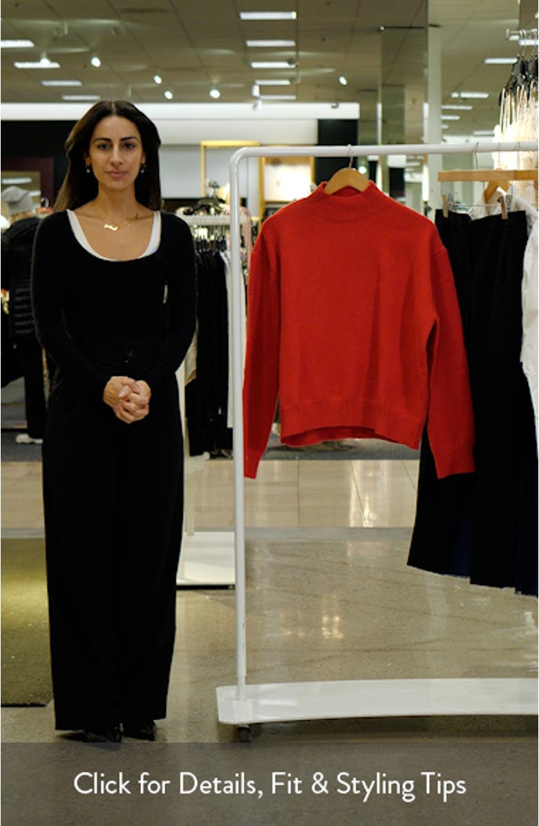 Luda Mock Neck Sweater, sales video thumbnail