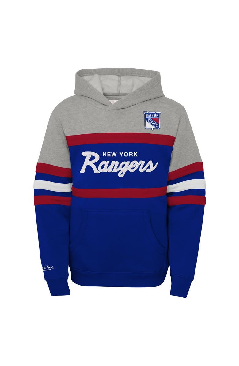 Mitchell & Ness Toddler Mitchell & Ness Blue New York Rangers Head Coach Hoodie, Alternate, color, Blue