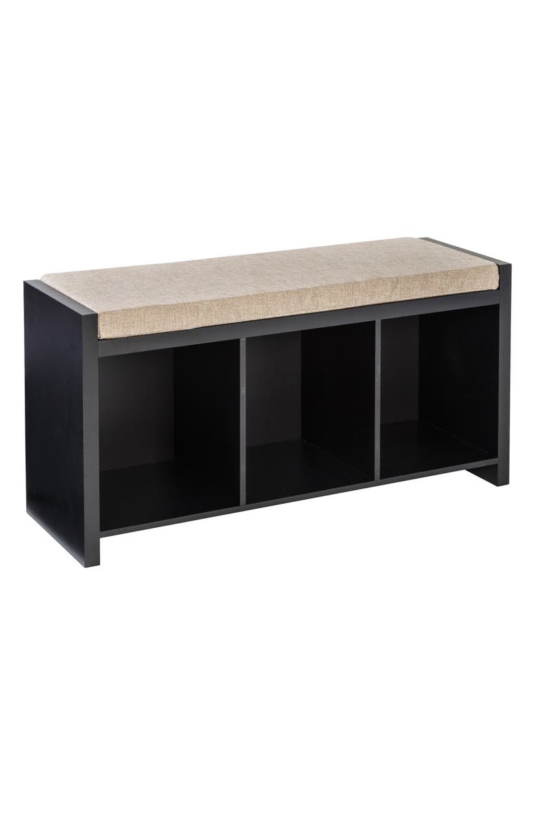 HONEY-CAN-DO 3-Cube Storage Bench, Alternate, color,