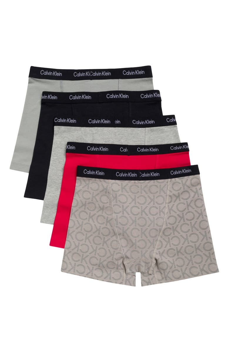 Calvin Klein Kids' 5-Pack Boxer Briefs, Alternate, color,