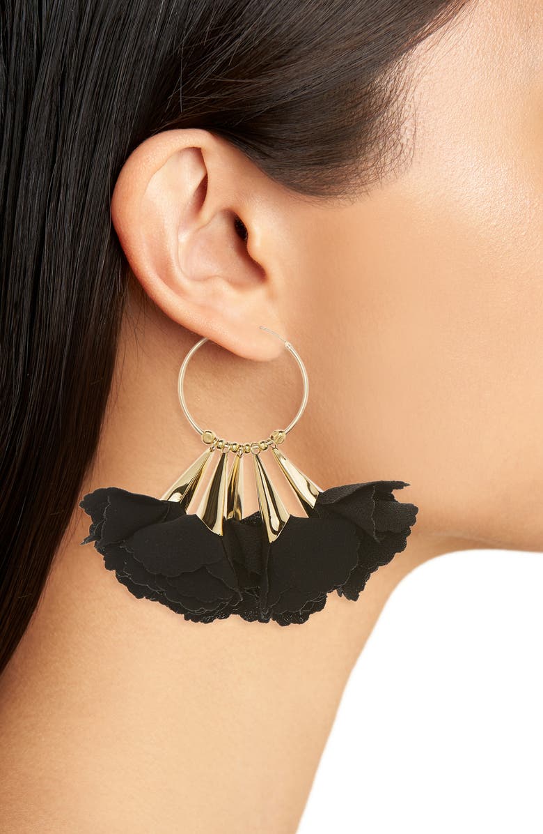 Shashi Rose Hoop Earrings, Alternate, color,