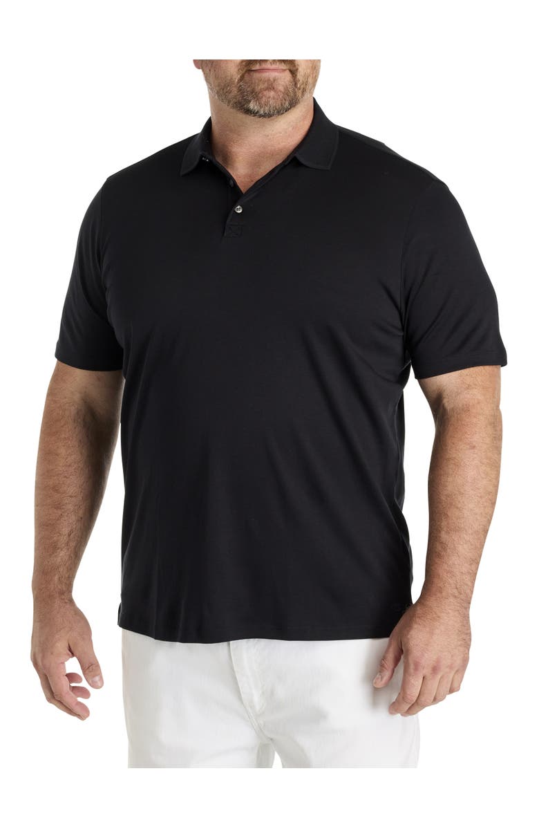 Robert Barakett Big & Tall Georgia Polo Shirt, Main, color, Black
