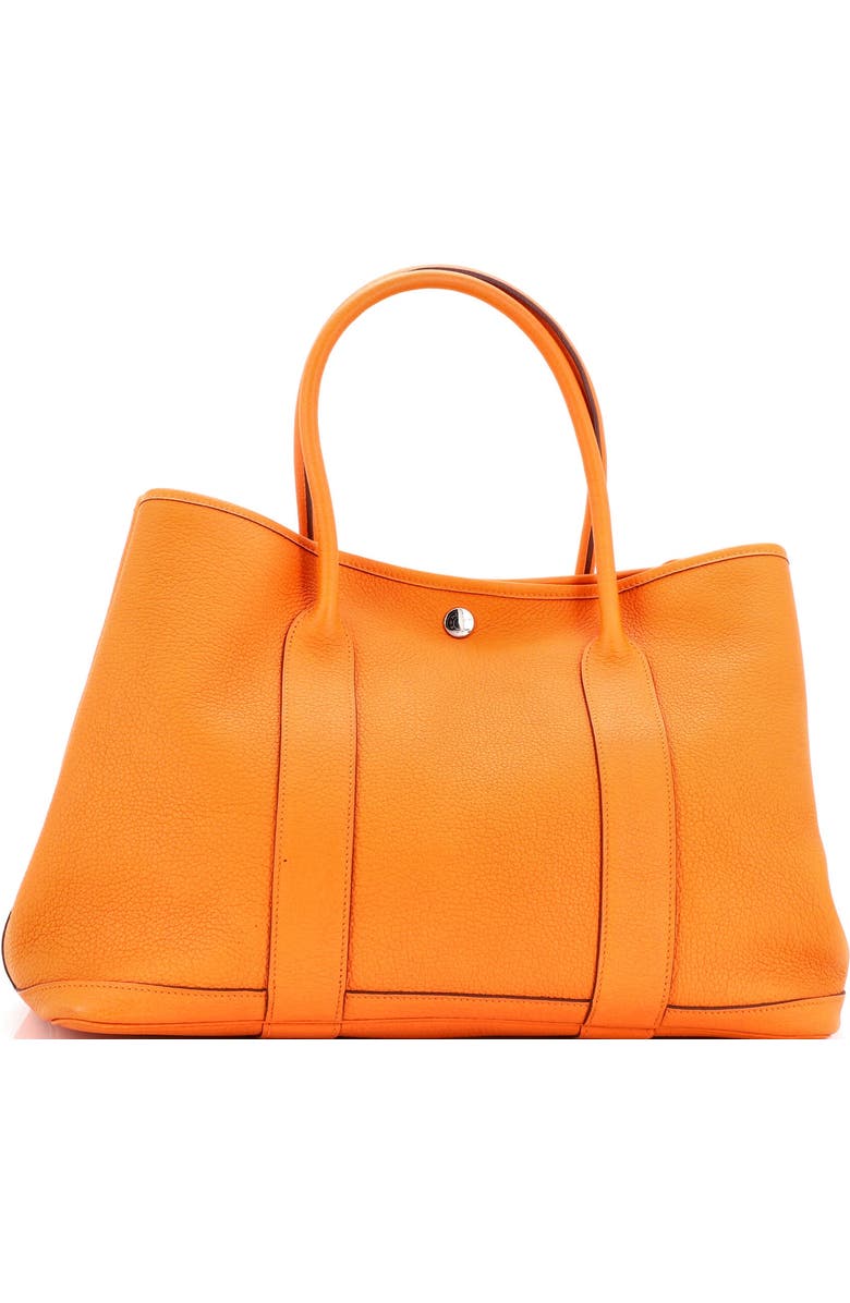 Pre-Owned Hermes Garden Party Tote Leather 36, Main, color, Orange H