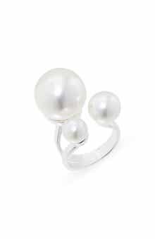 NORDSTROM RACK Faux Pearl Cluster Ring