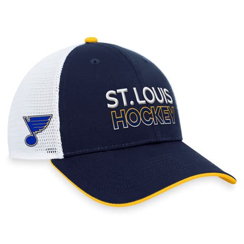 Men's Fanatics Branded  Navy St. Louis Blues Authentic Pro Rink Trucker Adjustable Hat