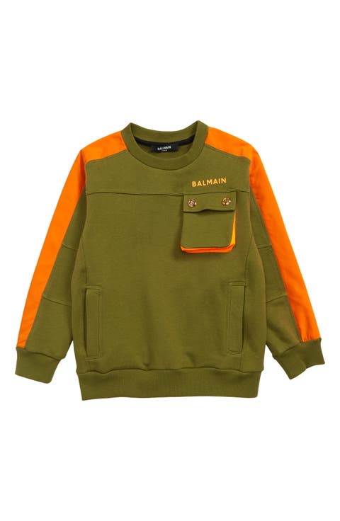 Kids' Stripe Pocket Sweatshirt (Little Kid & Big Kid)