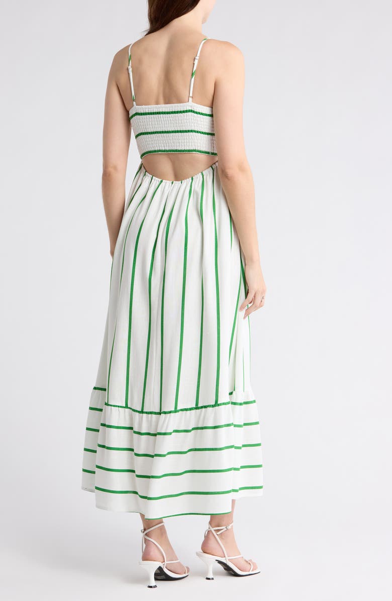 Blu Pepper Stripe Maxi Dress, Alternate, color,