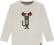 Stains and Stories by Babyface Weightlifting Tiger Long Sleeve T-Shirt