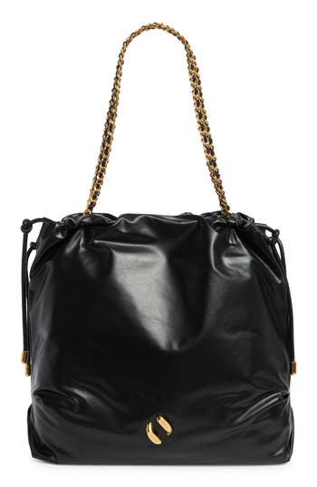 Rebecca Minkoff Medium G Leather Tote In Black