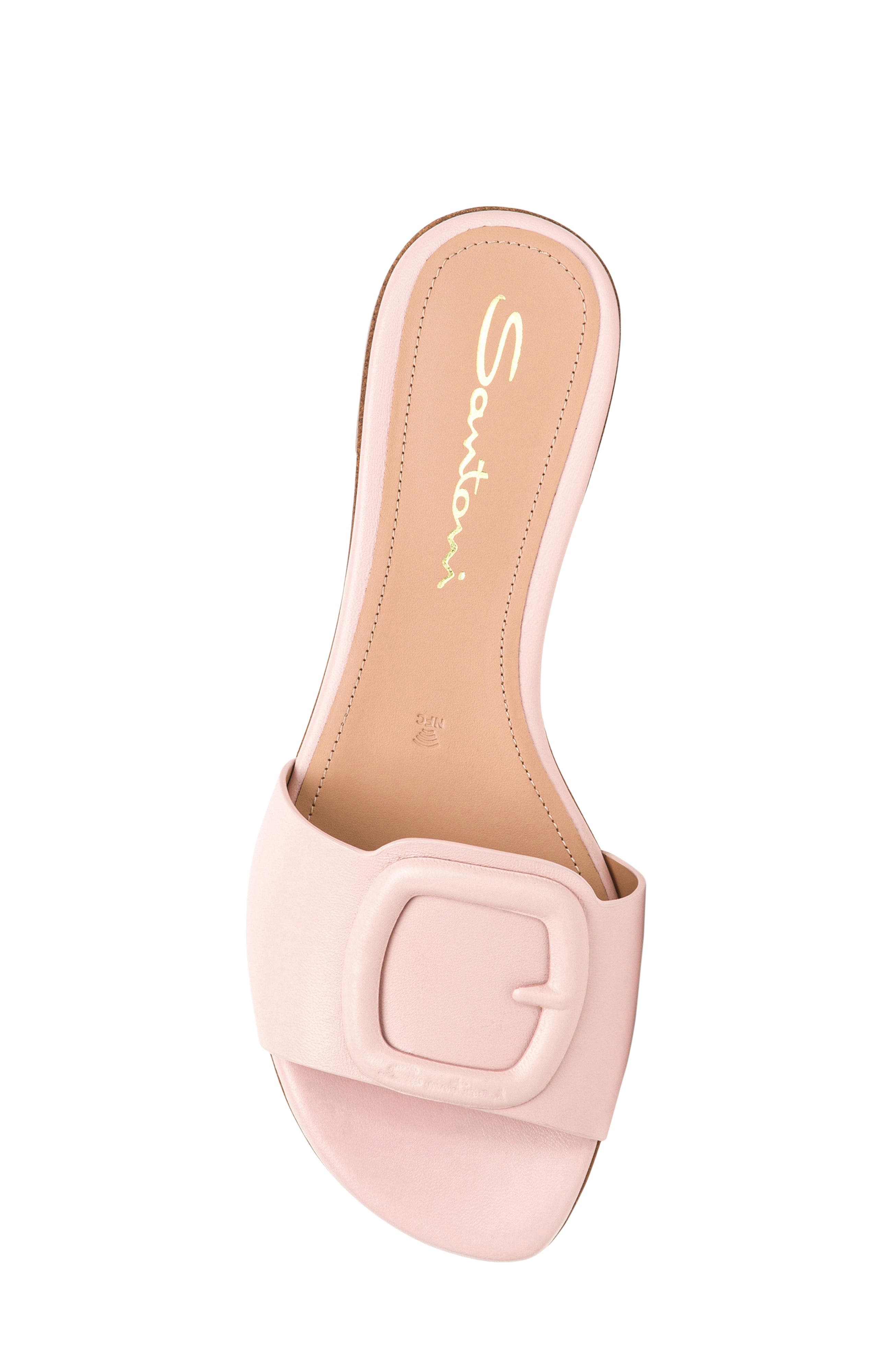 Santoni Women's slide sandal, Alternate, color, Pink