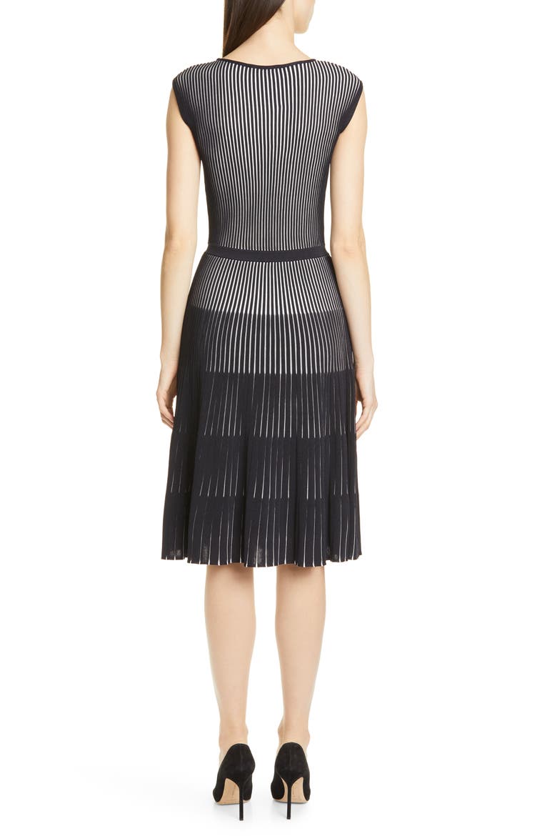 Franca Fit & Flare Dress, Alternate, color, DARK NAVY