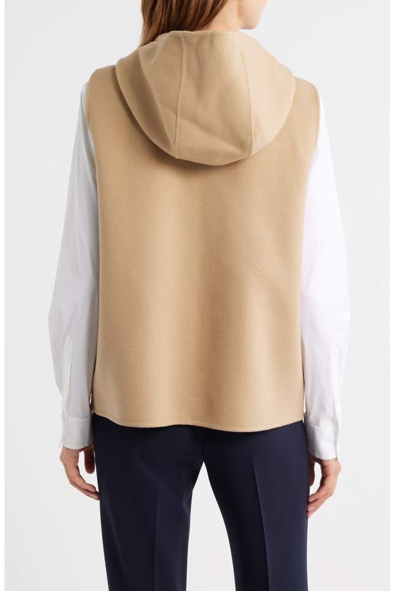Wool & Cashmere Hooded Vest, Alternate, color, NEW CAMEL