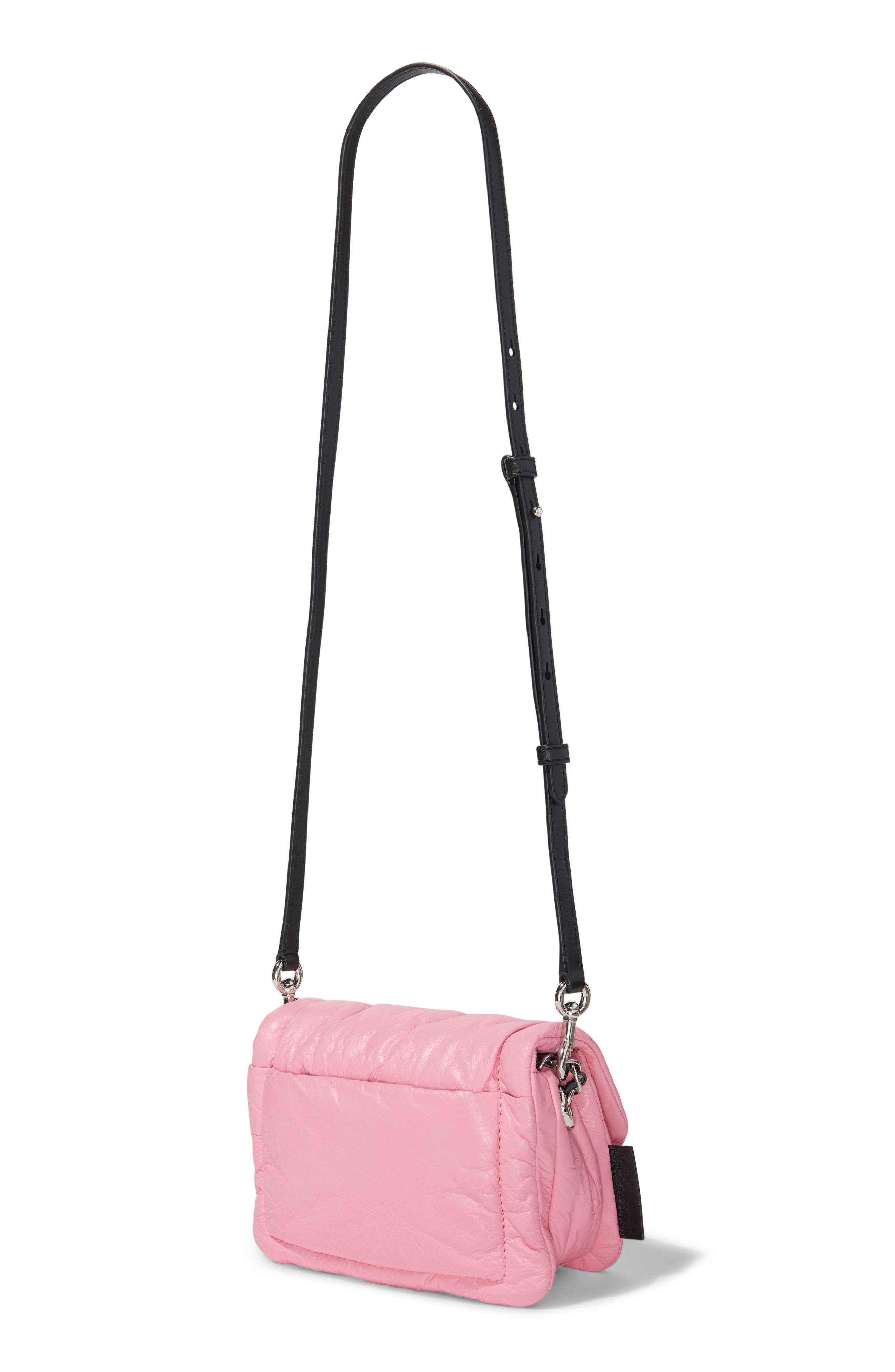 The Marc Jacobs The Mini Pillow Leather Shoulder Bag, Alternate, color, POWDER PINK