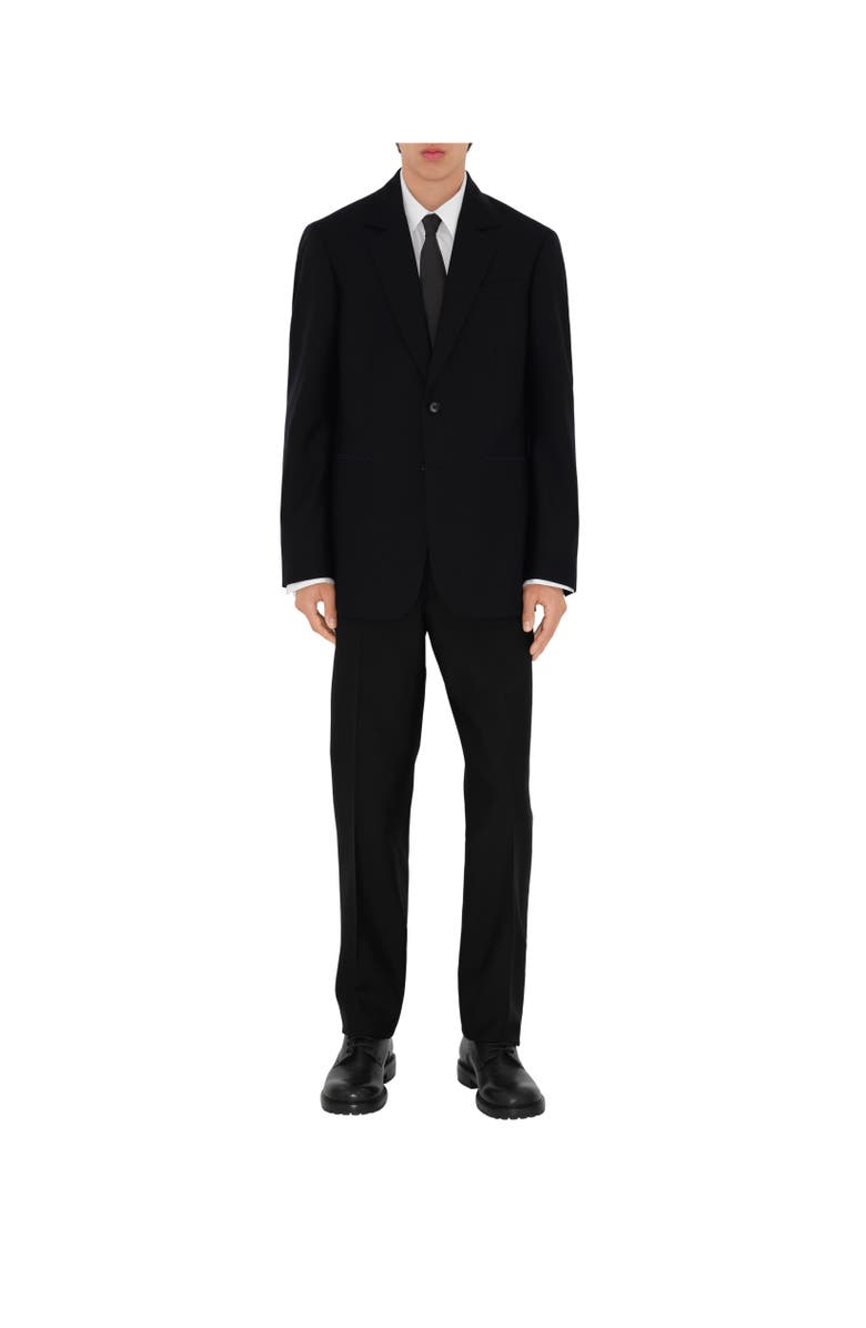 Burberry Wool Tailored Jacket, Alternate, color, Black