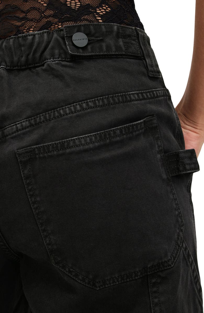 AllSaints Florence Cargo Joggers, Alternate, color, Washed Black