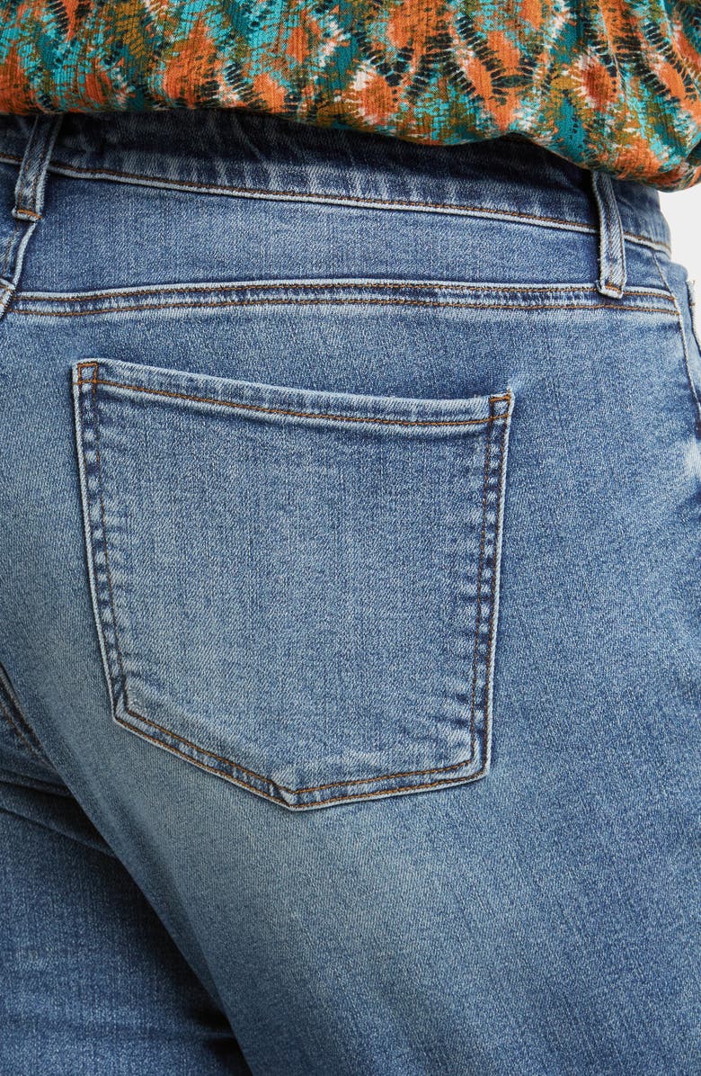 KUT from the Kloth Reese Fab Ab Raw Hem High Waist Ankle Slim Jeans, Alternate, color, Reborn