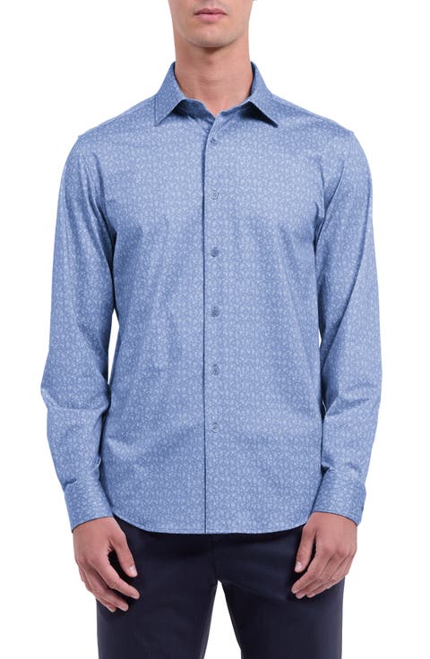 James OoohCotton® Cocktail Print Button-Up Shirt