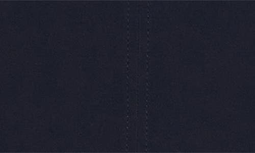 Victoria Beckham Blouson Detail Stretch Crepe Midi Dress In Blue