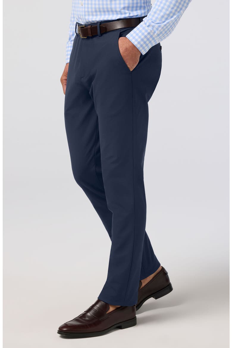 Upton Flat Front Chinos, Alternate, color, NAVY