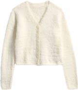 Freshman Kids' Fuzzy V-Neck Cardigan