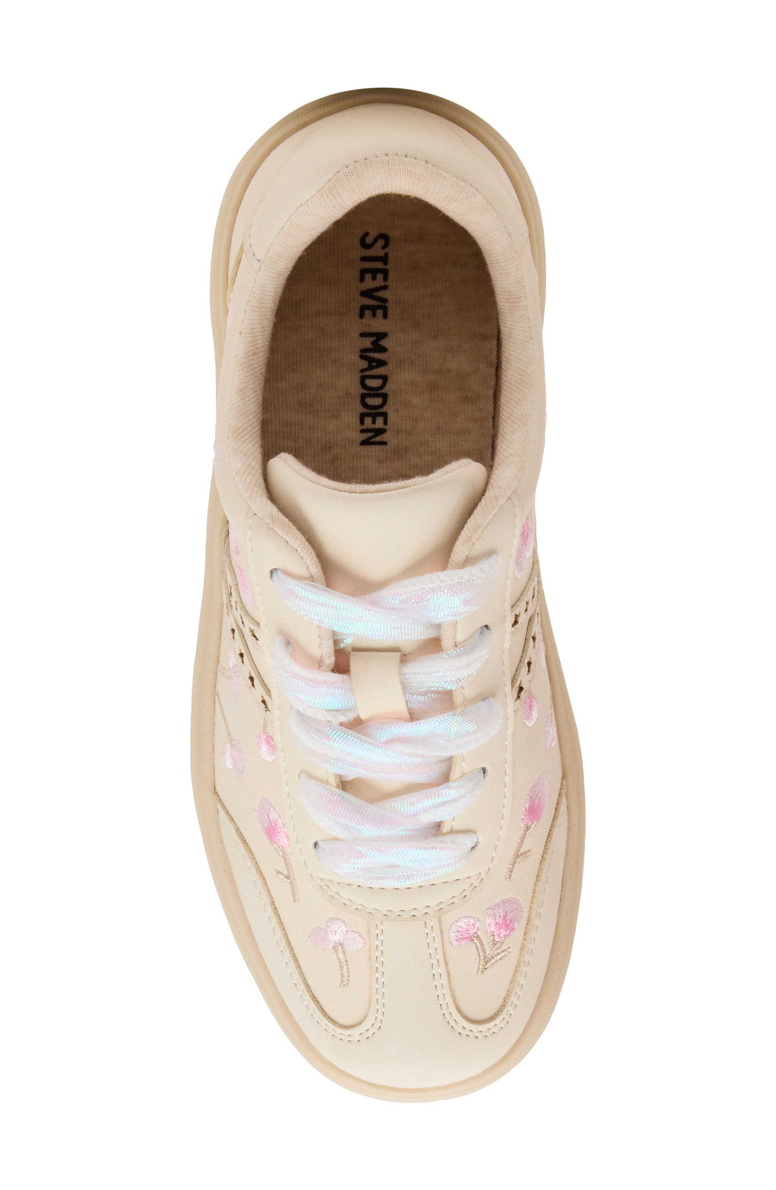 Steve Madden Kids' JKaelie Sneaker, Alternate, color, Bone