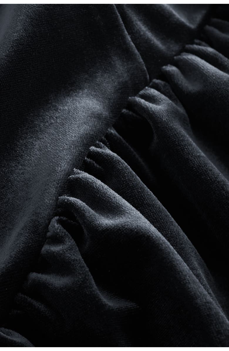 NEXT Sleeveless Velvet Minidress, Alternate, color, Black