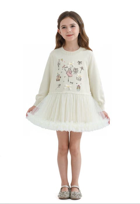 Ballet Ruffle Bow Dress (Toddler & Little Kid)