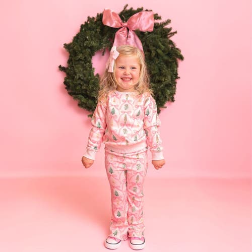 Sweet Wink Nutcracker Trellis Christmas Sweatshirt In Pink