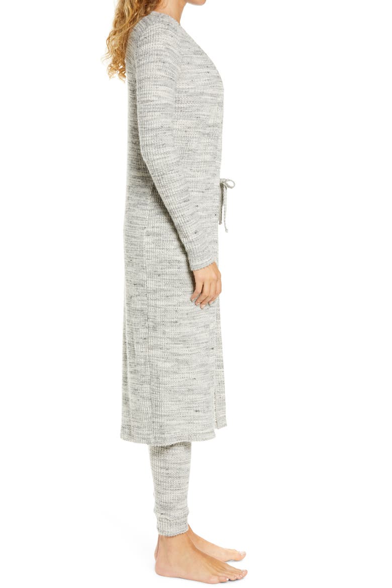 Your Line Thermal Knit Duster, Alternate, color, CREAM HEATHER