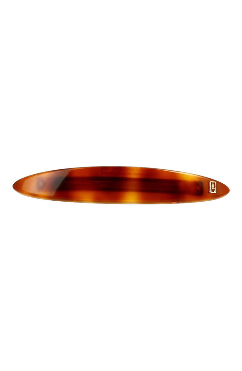 Alexandre de Paris Solferino acetate hair clip barette, Alternate, color, Tortoiseshell