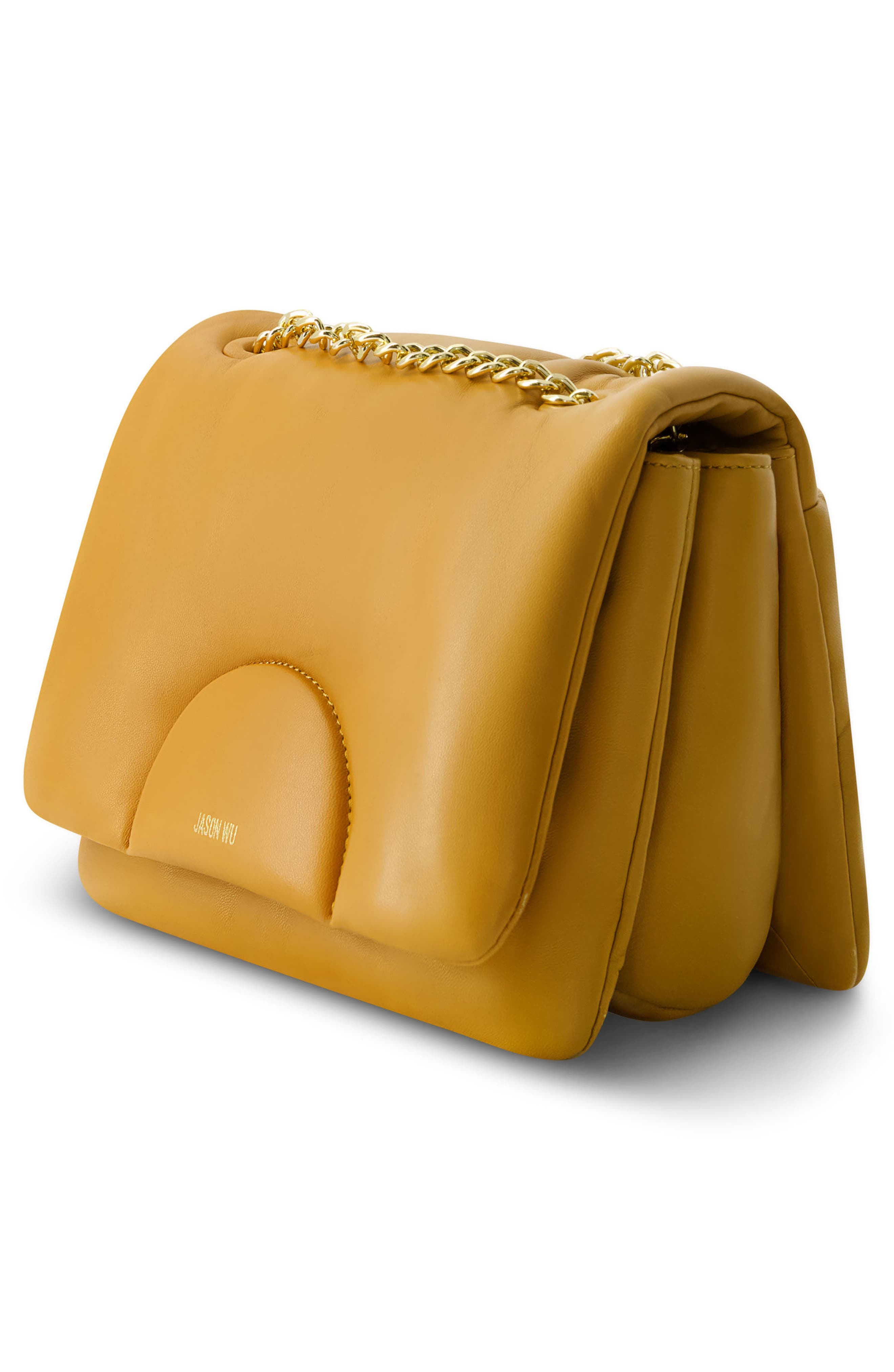 Convertible Chain Shoulder Bag, Alternate, color, CUB YELLOW