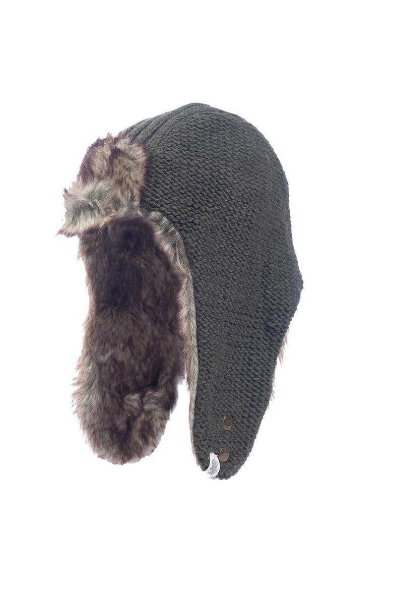 Winter Trapper Hat, Main, color, Olive