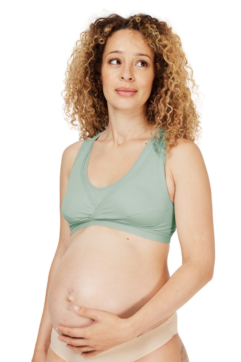Lotus Hands-free Nursing & Pumping Bra, Alternate, color, Sage (B to E Cups)
