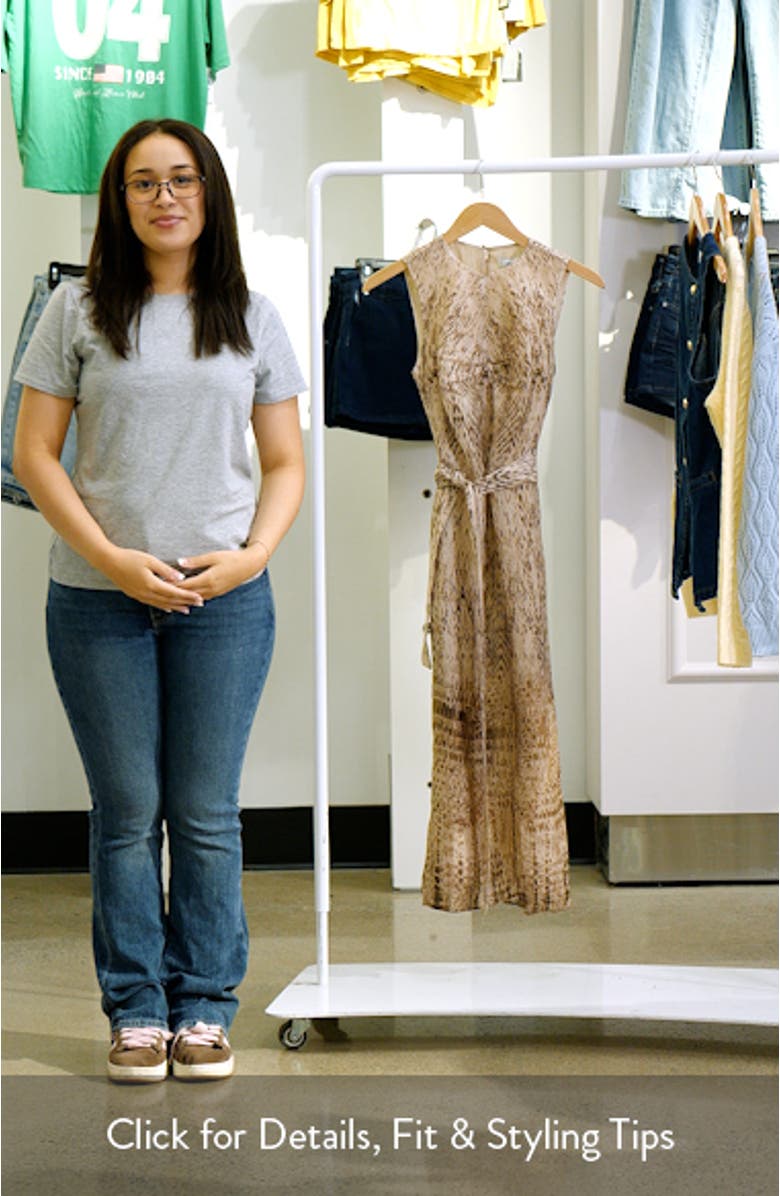 Presley Mixed Print Sleeveless Dress, sales video thumbnail