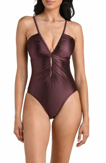 Earth Lace-Up One-Piece Swimsuit