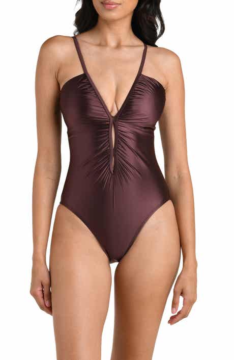 Earth Lace-Up One-Piece Swimsuit