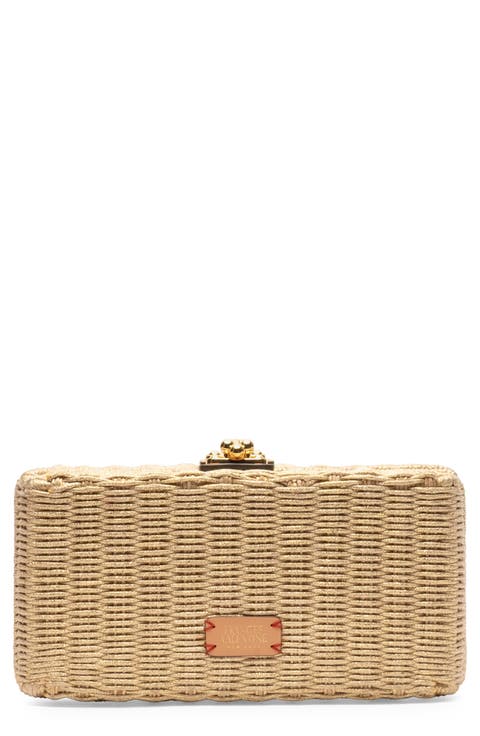 Pepper Wicker Clutch