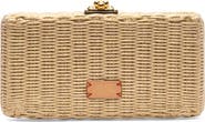 Frances Valentine Pepper Wicker Clutch