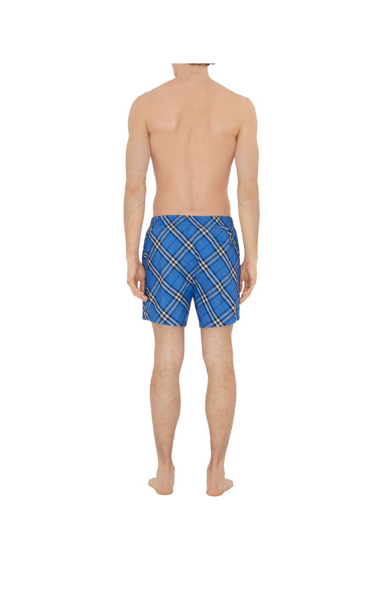 Burberry Check Swim Shorts, Alternate, color, Hyacinth Blue