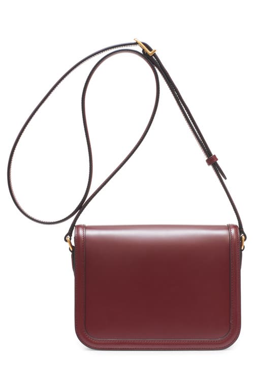 Valentino Womens Brick Ruby 9to5 Small Leather Shoulder Bag
