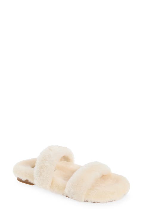 <p>Catania Faux Fur Slide Sandal (Women)</p>