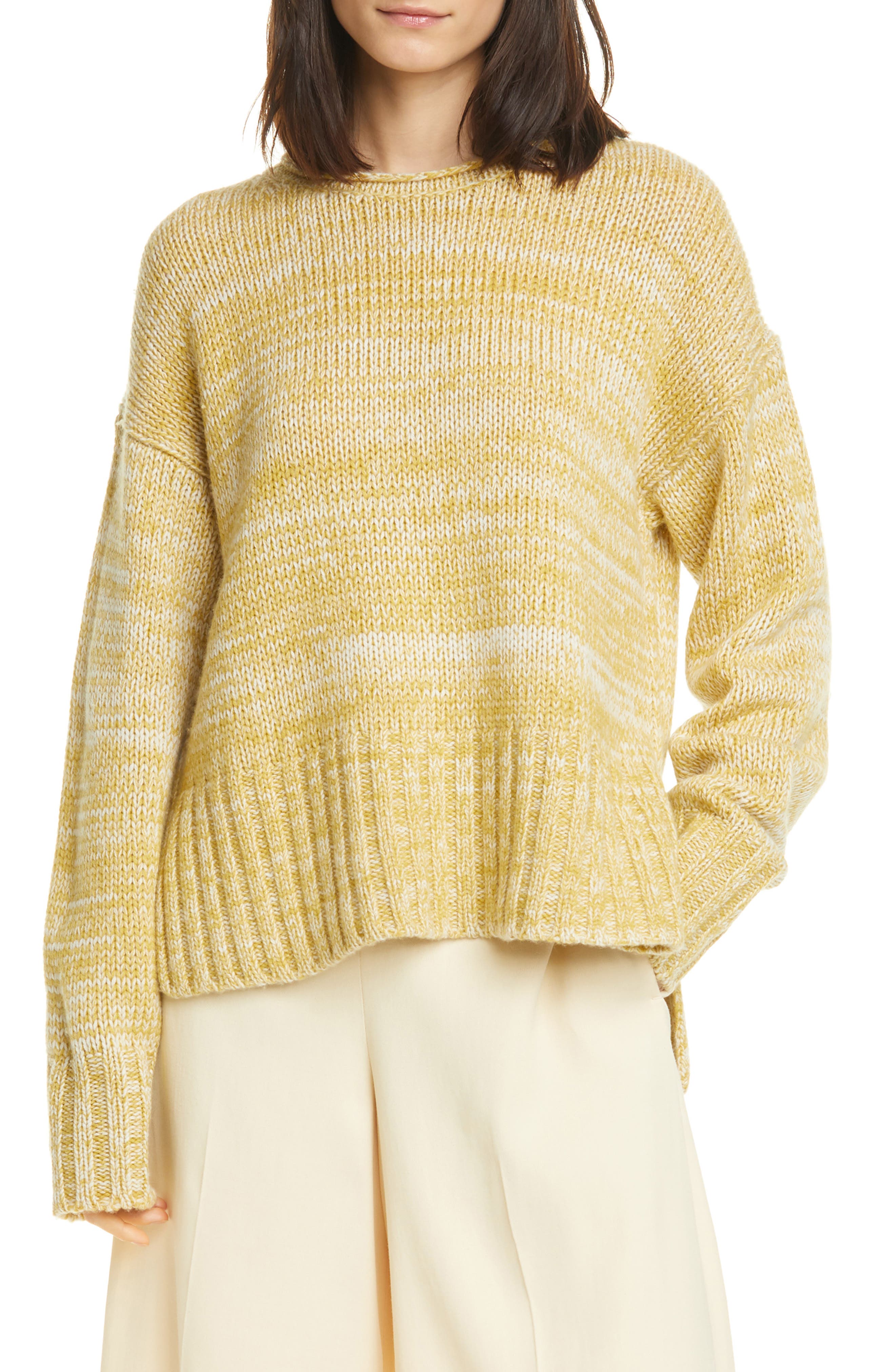 Vince Camuto Marled Slit Sweater