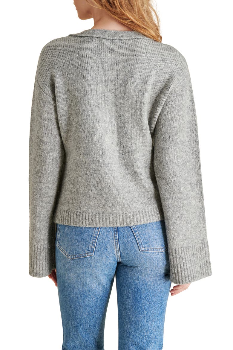 Odelia Flare Sleeve Cardigan, Alternate, color, GREY