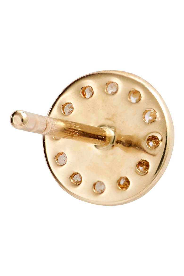 Kiera Diamond Medallion Stud Earrings (Nordstrom Exclusive), Alternate, color, DIAMOND/ YELLOW GOLD