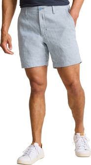 Tommy Bahama Beach Coast 7-Inch Flat Front Linen & Cotton Shorts