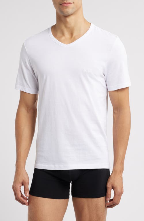 BOSS 3-Pack Classic V-Neck T-Shirts in White  product