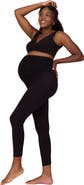 MOTHERHOOD MATERNITY Secret Fit Over the Belly Coated Full Length Legging