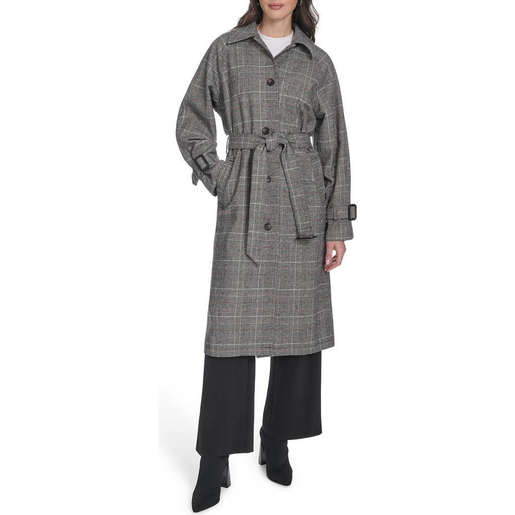 Levi's Belted Longline Coat In Gray