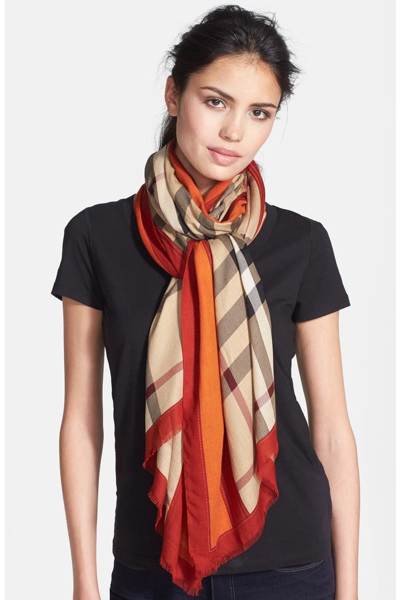 Oblong Scarf, Main, color, VIBRANT ORANGE