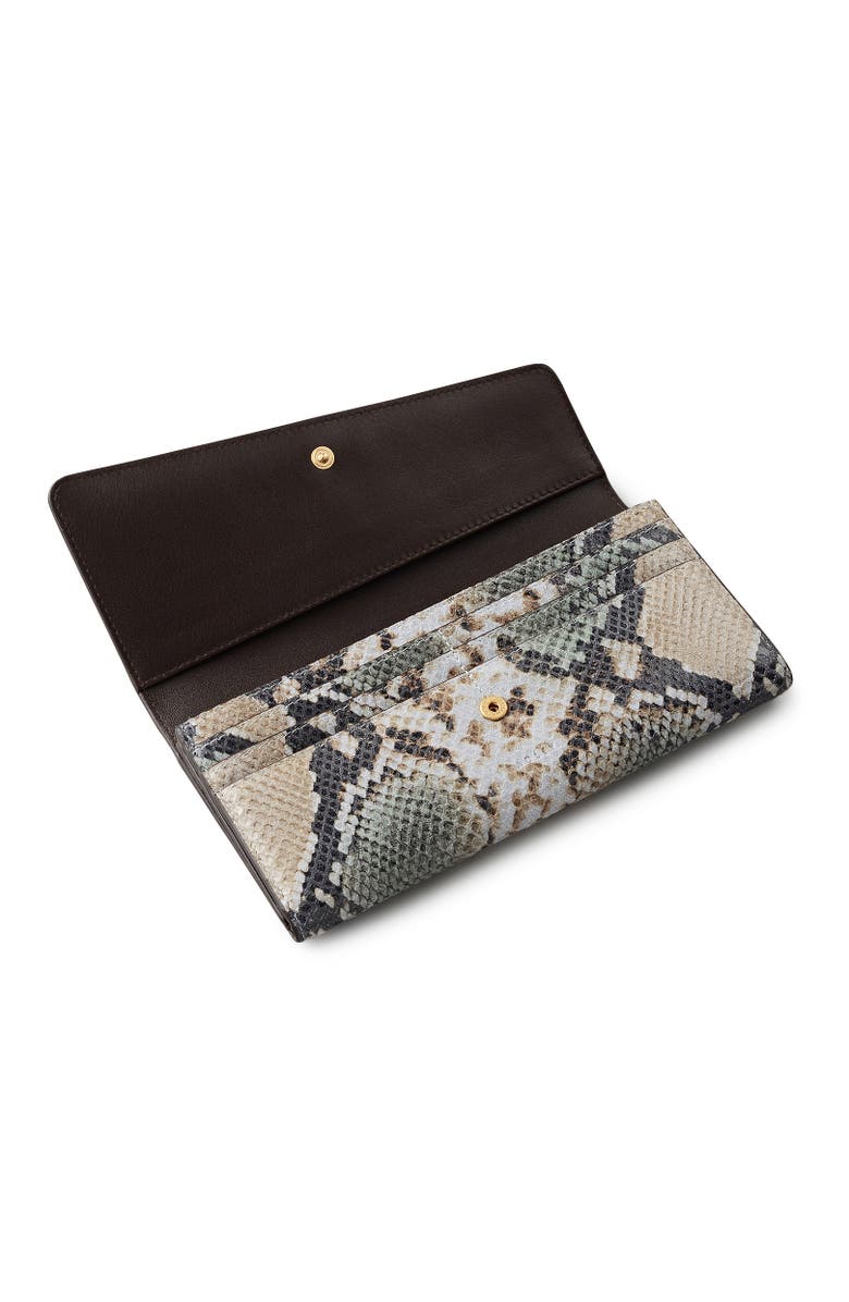 Radley The Kensal - Faux Snake Large Flapover Wallet, Alternate, color, Pine Needle